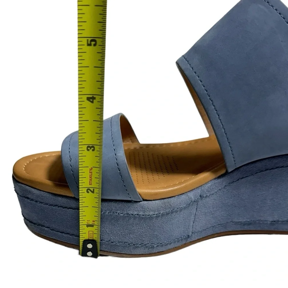 Corso Como Fairen Blue Wedge Platform Sandal Size 10